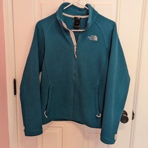 ❤️ The North Face Women's Deep Teal Teddy Fleece Jacket Medium